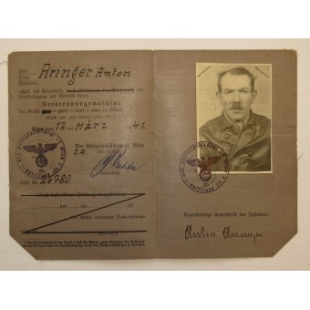 3-rd Reich Driver license. Espenlaub militaria
